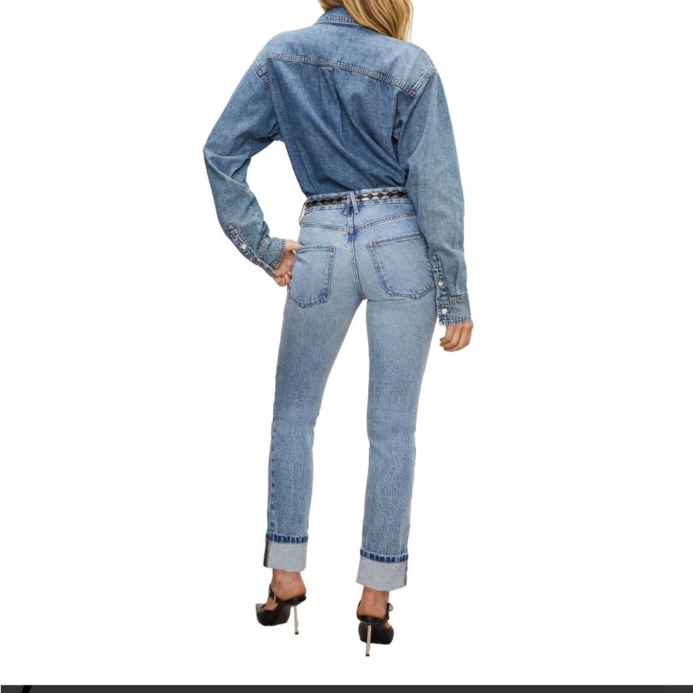 Good American Mid Rise Good Classic Slim - Picture 6 of 7